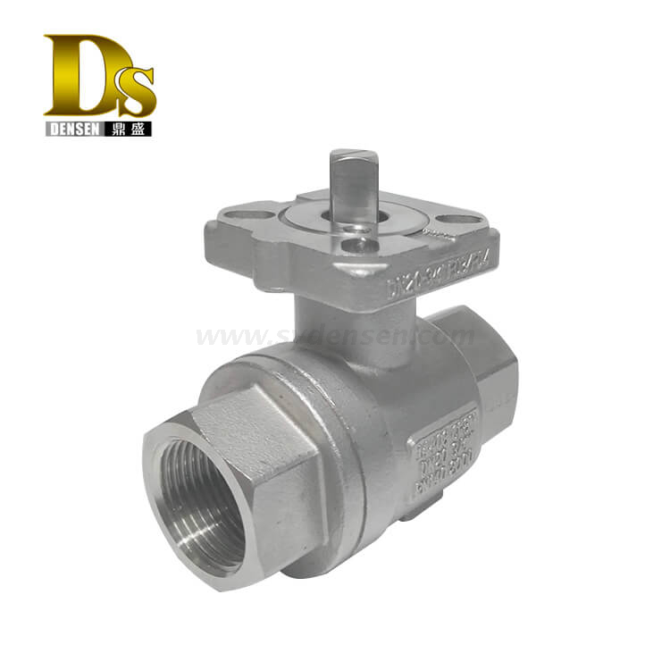 Densen カスタマイズされたステンレス鋼 316 シリコンゾル鋳造および機械加工 2 PC ボールバルブ本体、チェックバルブ本体