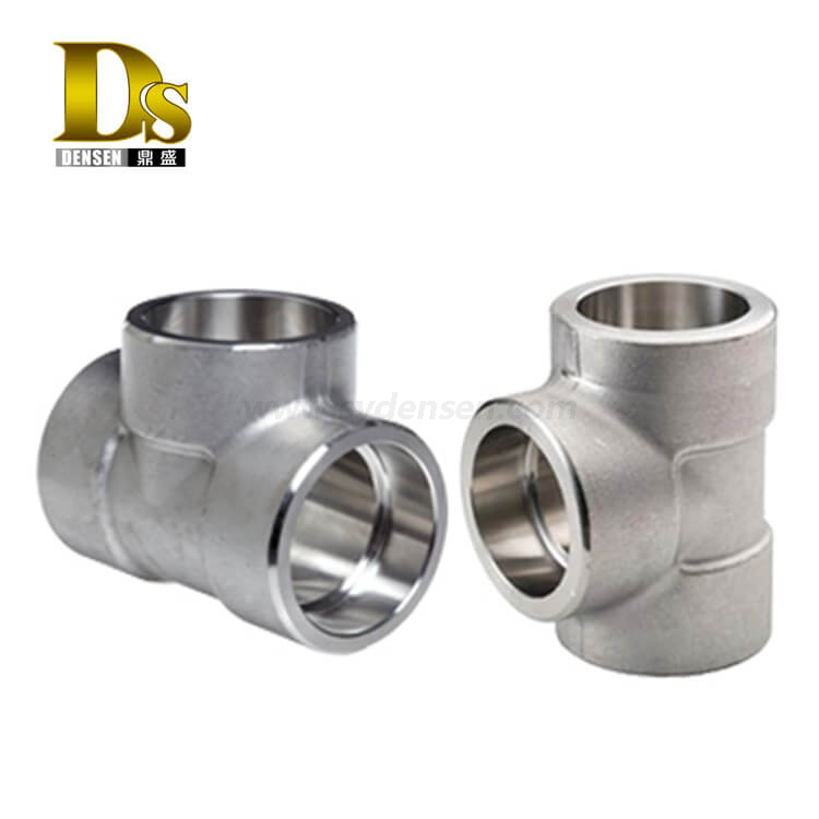 デンセンカスタマイズされたステンレス鋼ねじ込み同等ティー鍛造