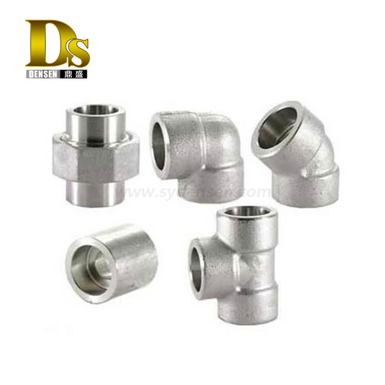 デンセンカスタマイズされた炭素鋼インベストメント鋳造エルボ、鋳鉄90度エルボ