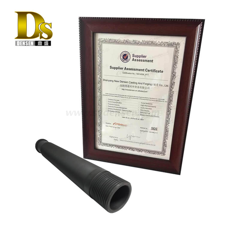 Densen カスタマイズされた精密ねじ付き熱間圧延管、CNC 旋盤精密鋼ねじ管、CNC 機械加工ねじ鋼管