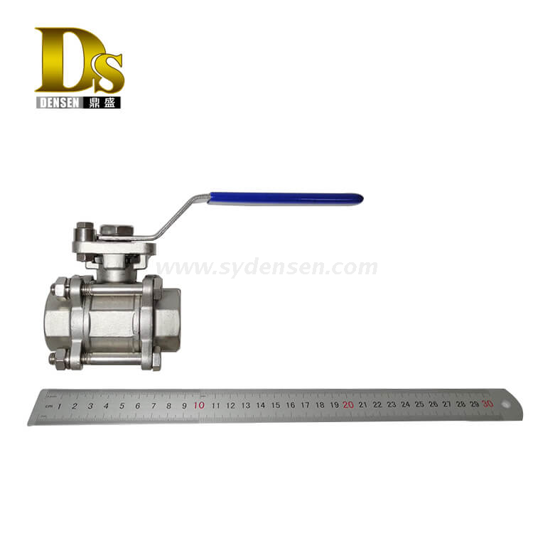 Densen カスタマイズされたステンレス鋼 316 インベストメント鋳造 3 個ボールバルブ、3 ウェイボールバルブ