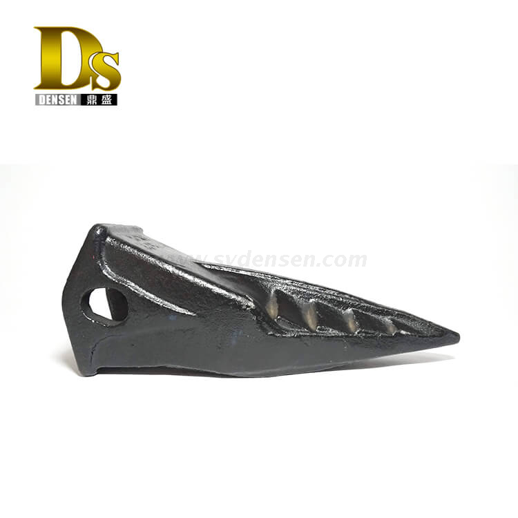 Densen カスタマイズされた合金鋼 水ガラス 掘削機、ローダー バケットの歯、建設機械部品の鋳造バケットの歯