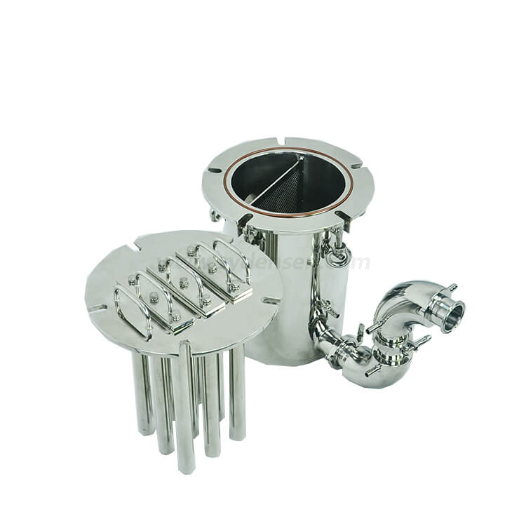 Densen カスタマイズされたセルフクリーニング健康レベル熱保存永久磁石フィルター パイプ セパレーター in チョコレート