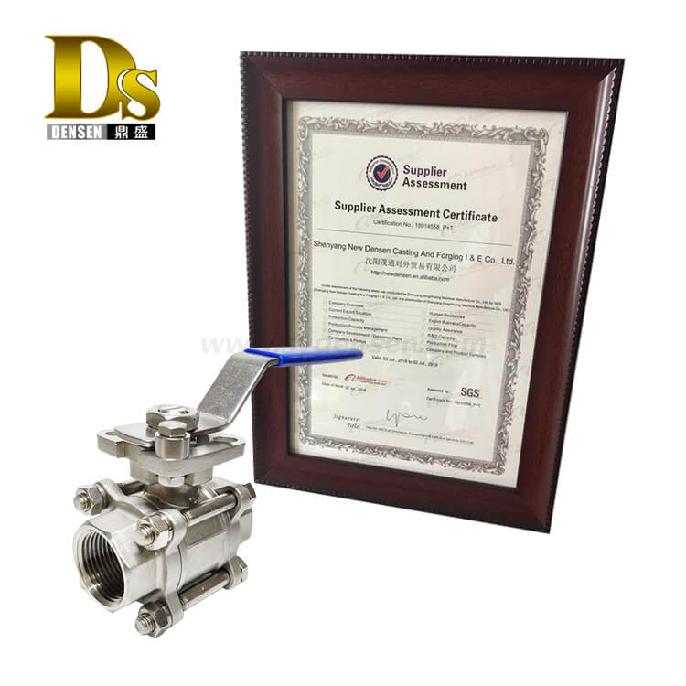 Densen カスタマイズされたステンレス鋼 316 インベストメント鋳造 3 個ボールバルブ、3 ウェイボールバルブ