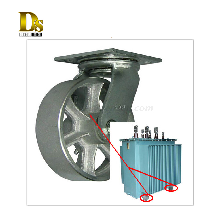 OEM の鋳造の部品の鋳鉄の変圧器の足車の車輪