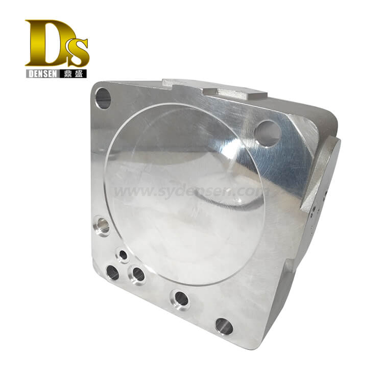 Densen カスタマイズされたアルミニウム A356 高速列車用重力鋳造下部バルブ本体研磨加工部品