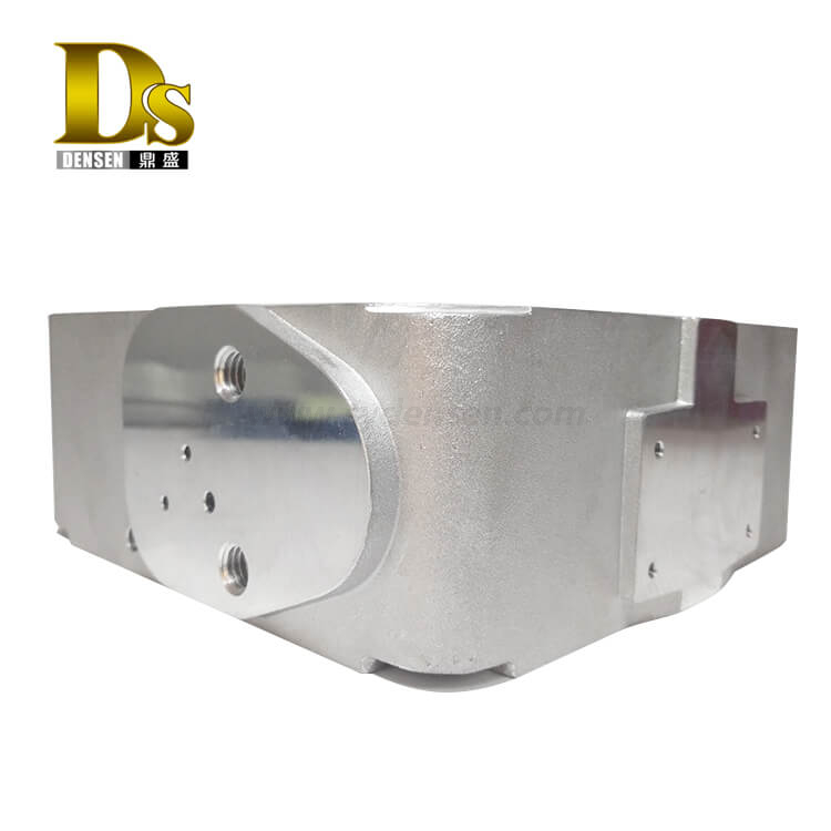 Densen カスタマイズされたアルミニウム A356 高速列車用重力鋳造下部バルブ本体研磨加工部品