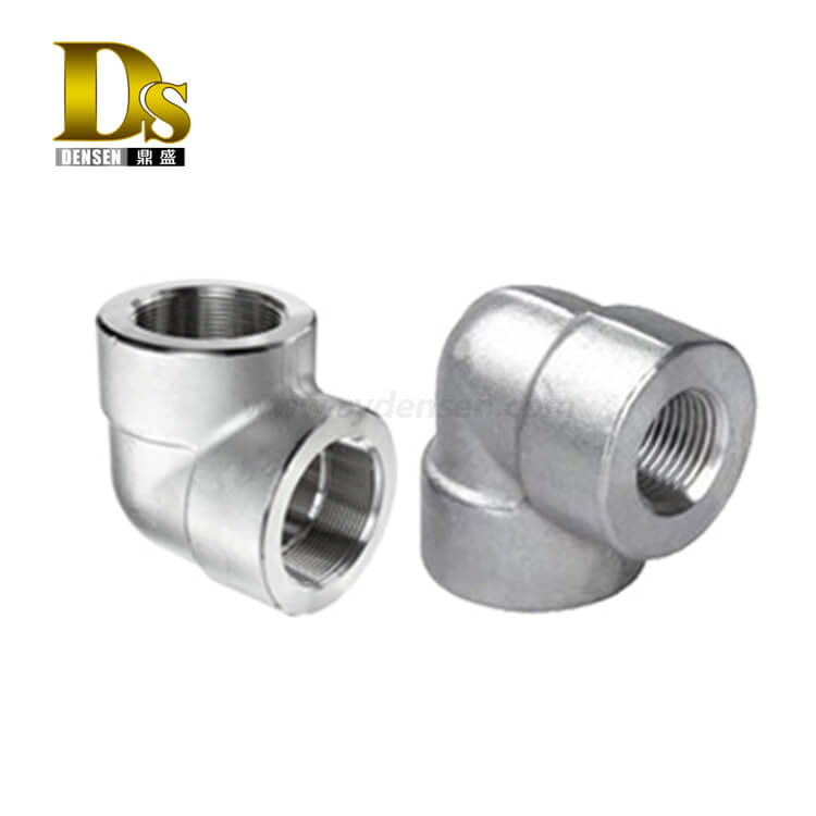 デンセンカスタマイズされた炭素鋼インベストメント鋳造エルボ、鋳鉄90度エルボ