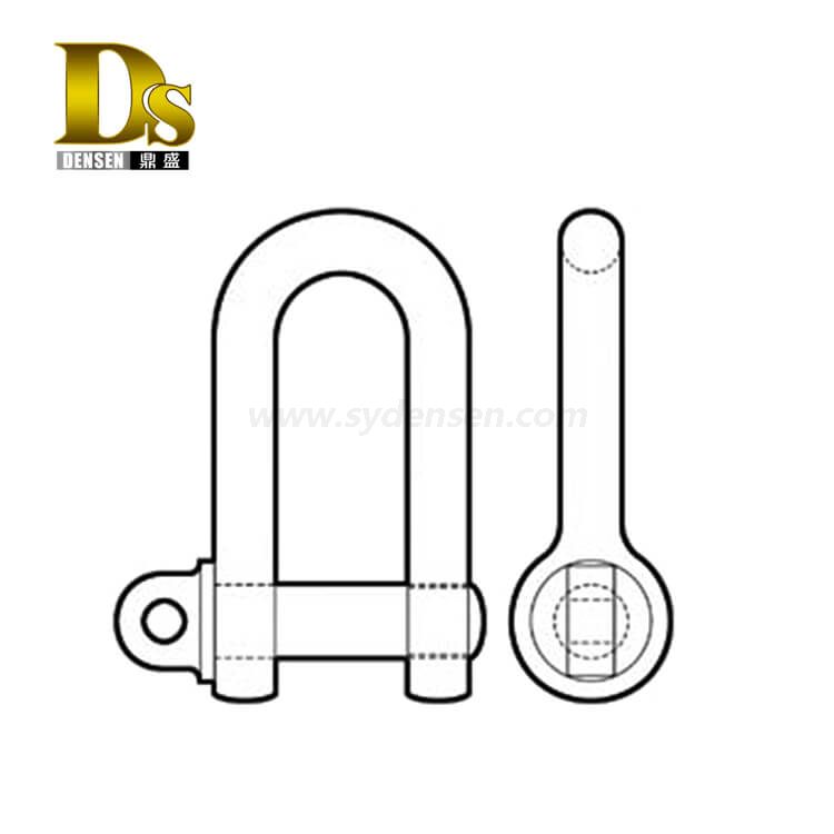 Densen カスタマイズされた炭素鋼鍛造品 土木工学用のボルトを押さえる 製作された基礎ボックスまたはチューブ