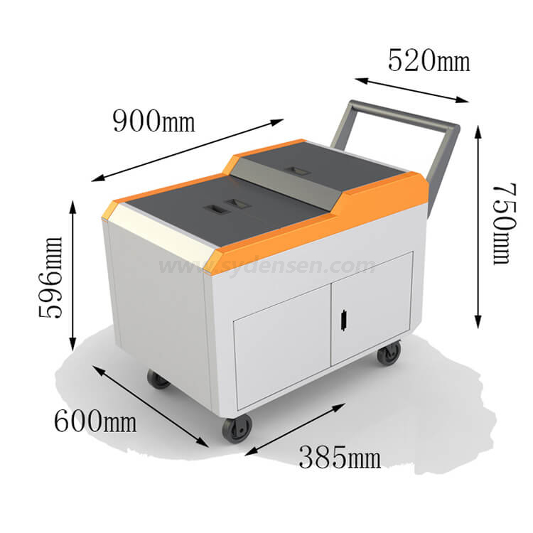 Densen カスタム アルミ ツール トロリー ケース、トロリー アルミ フレーム ツール ケース
