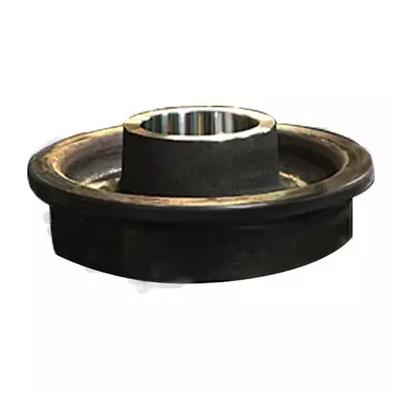 Densen customized Forged Stainless steel Crane parts trolley using traveling machinery parts forged steel wheels 