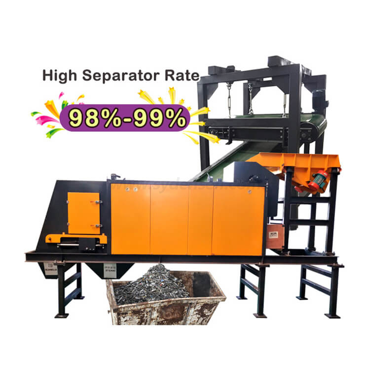 非鉄金属、アルミニウム、銅を使用したPETフレークおよびプラスチックリサイクル用の同心渦電流分離器メーカー