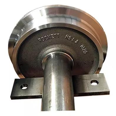 Densen customized Forged Stainless steel Crane parts trolley using traveling machinery parts forged steel wheels 