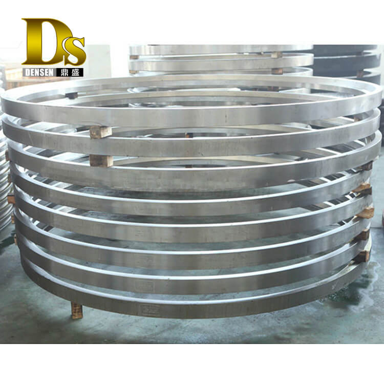 Densen カスタマイズ加工自由鍛造プレス、鋼合金ステンレス鋼鍛造部品、熱間鍛造鋼リング 