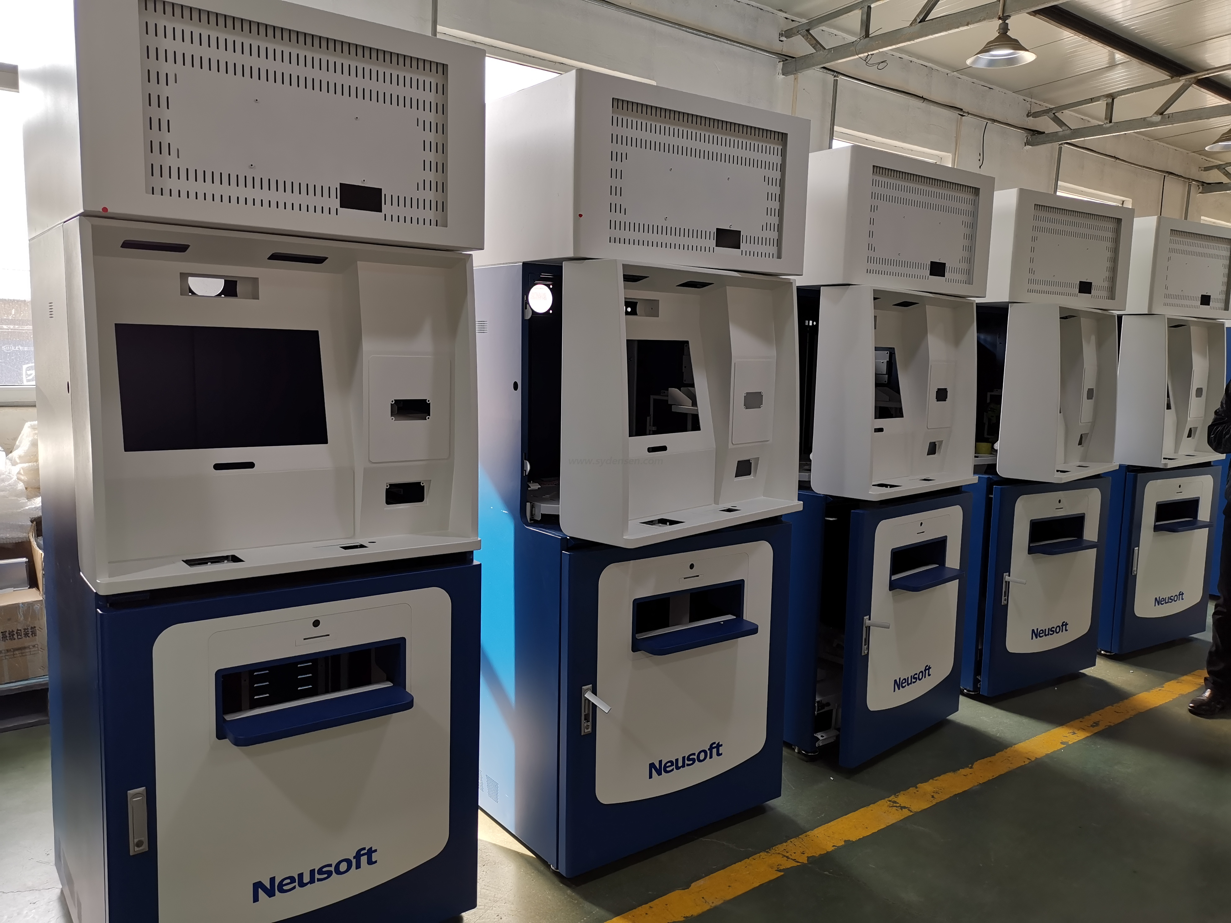 Densen CustomizedTicket 自動販売機 シェル シート メタル ATM ステンレス シェル 病院 自動フィルム撮影機