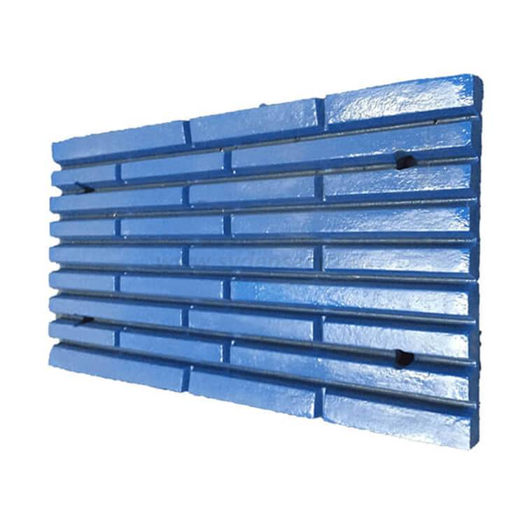 デンセンカスタマイズされた高品質ジョークラッシャースペアウェアパーツジョープレート、歯プレート 