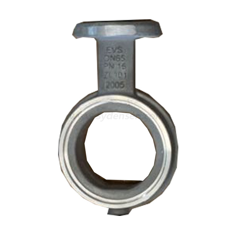 デンセンカスタマイズされた鋳鉄金属バルブ部品バタフライバルブシートパイプと石油ガス用の販売